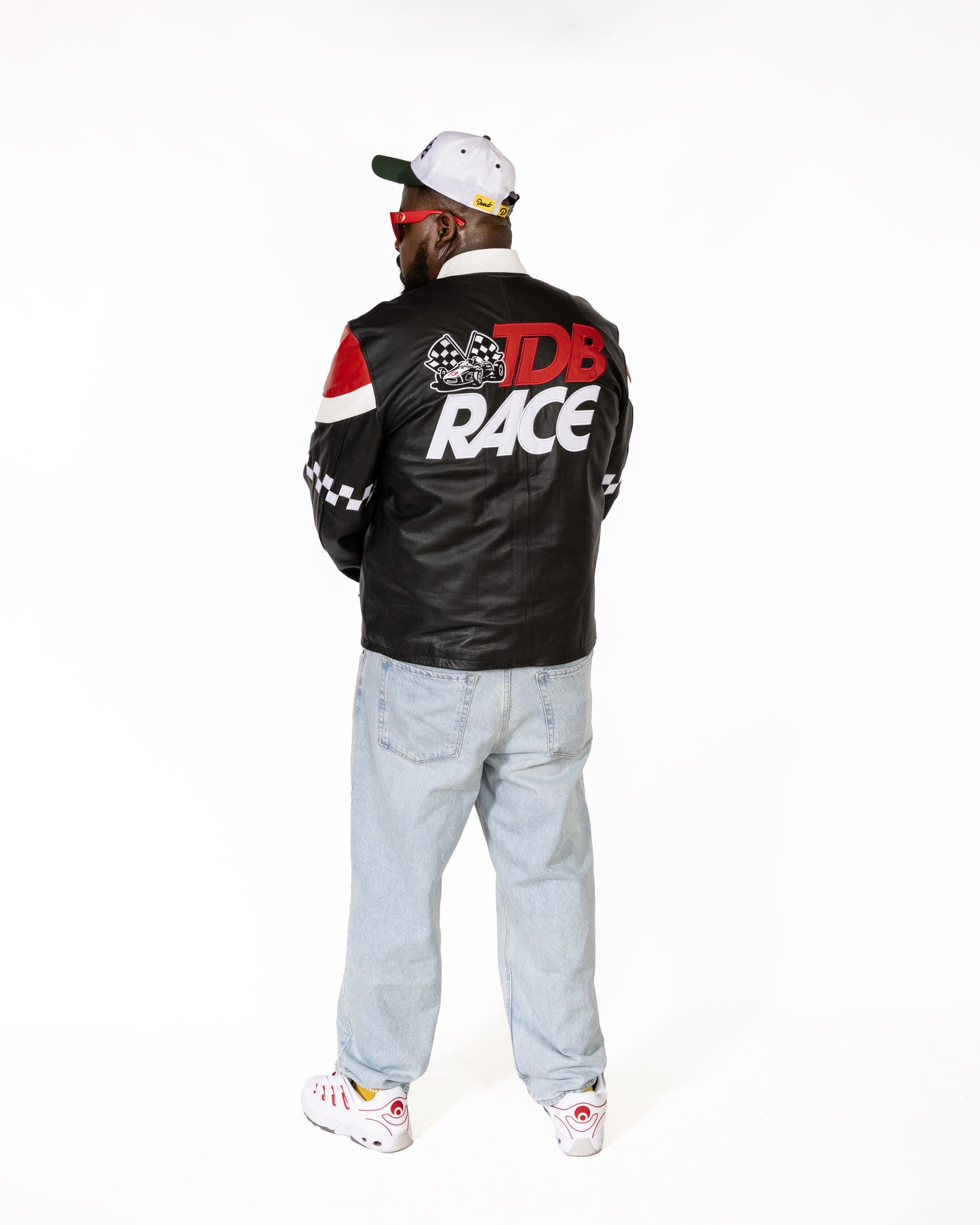 Mens TDB Leather Race Jacket