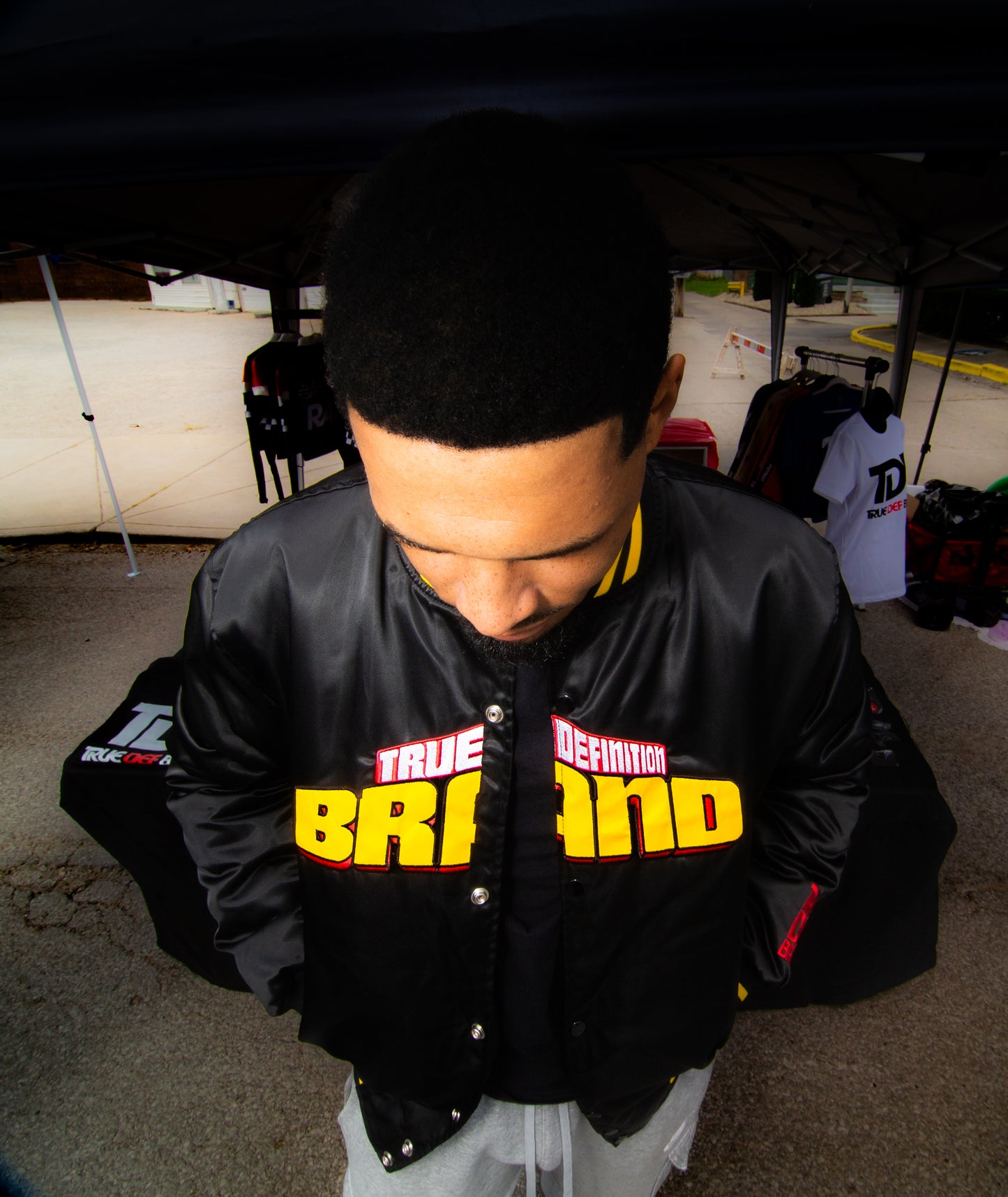 TDB Black & Yellow Bomber Jacket